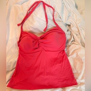 Athleta Tankini Top in coral color-Size 38D/DD
